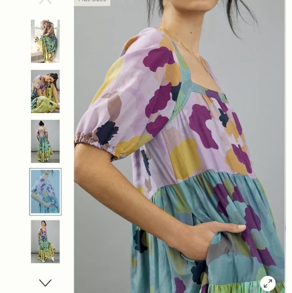 XS/S Anthropologie Caroline Tiered Maxidress - Picture 11 of 16